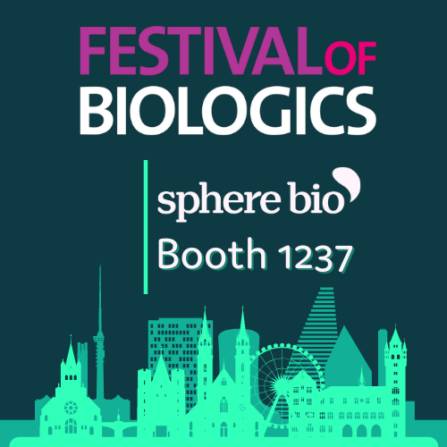 Festival of Biologics, Basel Switzerland, Sphere Bio booth 1237